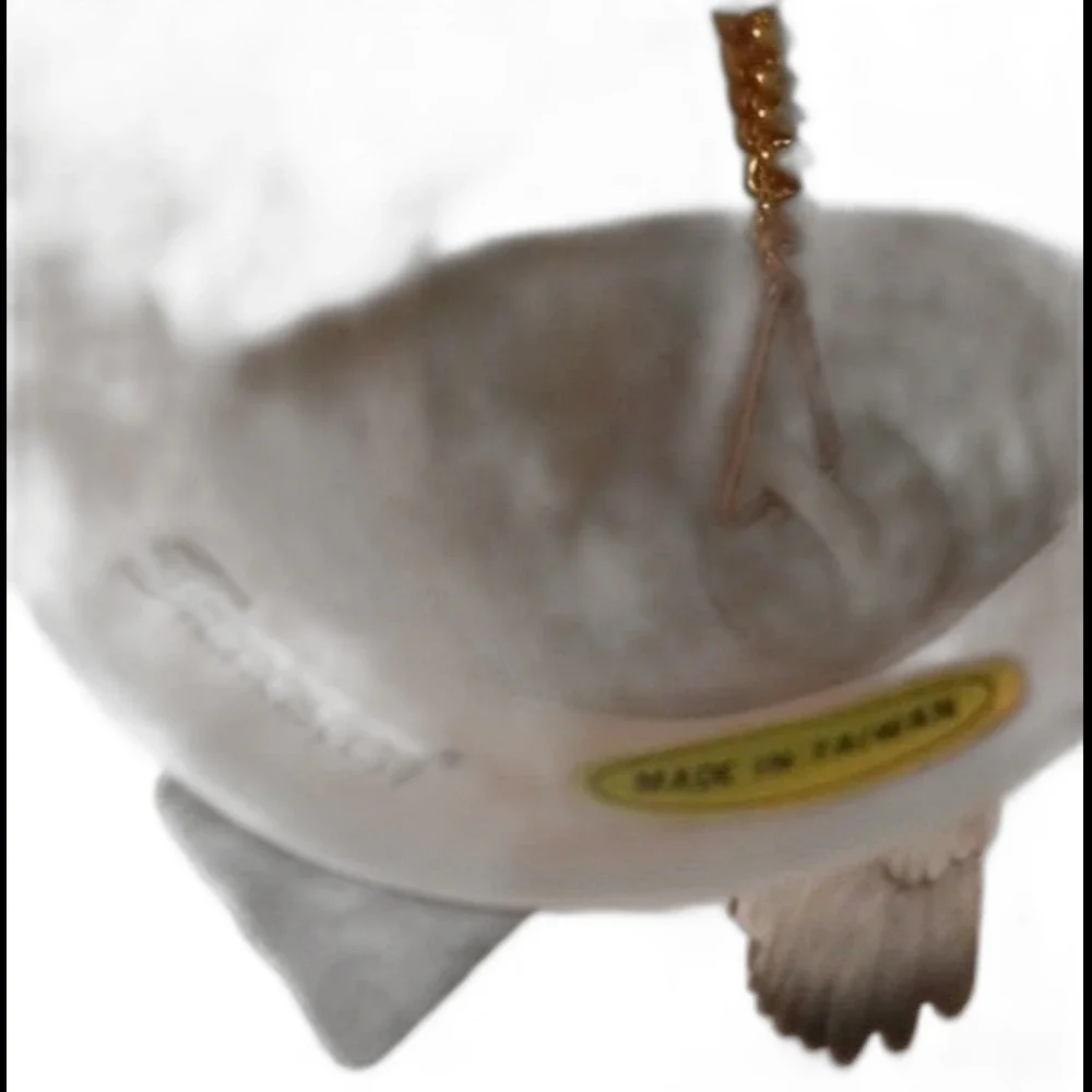 Franciscan Porcelain Bird Christmas Bell Figurine Flying Bird Holiday Bell